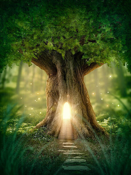egal Plakát, Obraz - Fantasy tree house, egal, 30 × 40 cm