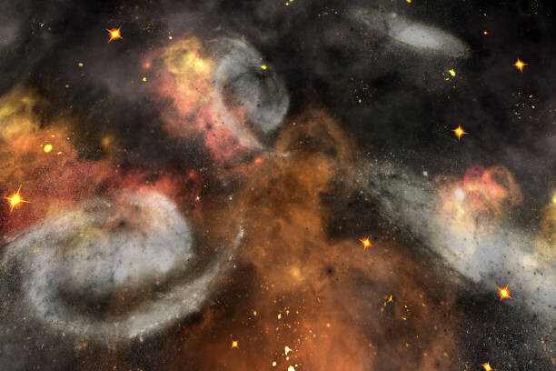 kampee patisena Plakát, Obraz - Conceptual universe and galaxies image, kampee patisena, 40 × 26.7 cm