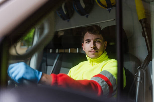 Rawlstock Plakát, Obraz - portrait of a driver looking into the camera, Rawlstock, 40 × 26.7 cm