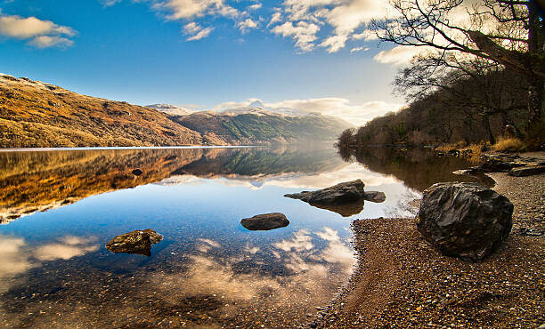 Image by Peter Ribbeck Plakát, Obraz - Loch lomond 1-12-12 MKIII, Image by Peter Ribbeck, 40 × 24.2 cm