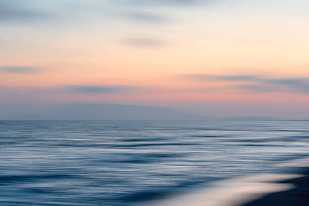 Paolo Carnassale Plakát, Obraz - Panning on seascape at sunset with, Paolo Carnassale, 40 × 26.7 cm