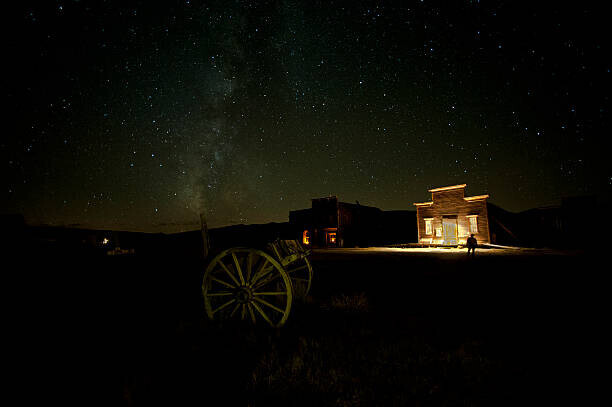 Tony Rowell Plakát, Obraz - The Milky Way over Bodie Ghost, Tony Rowell, 40 × 26.7 cm