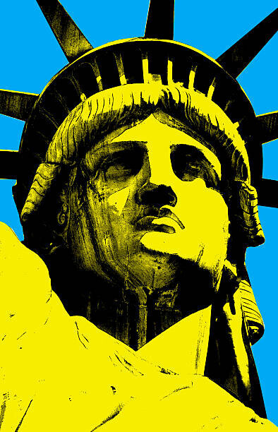 José Miguel Hernández Hernández Plakát, Obraz - Lady Liberty of New York Pop, José Miguel Hernández Hernández, 26.7 × 40 cm