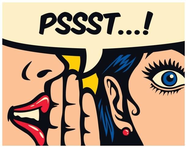 drante Plakát, Obraz - Pop art style comics panel gossip, drante, 40 × 30 cm