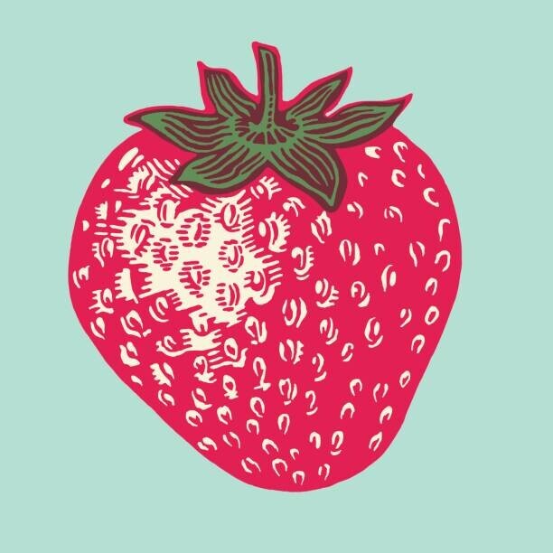 CSA-Printstock Plakát, Obraz - Strawberry, CSA-Printstock, 40 × 40 cm