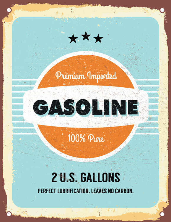 Fadil Roze Plakát, Obraz - Gasoline, Fadil Roze, 30 × 40 cm