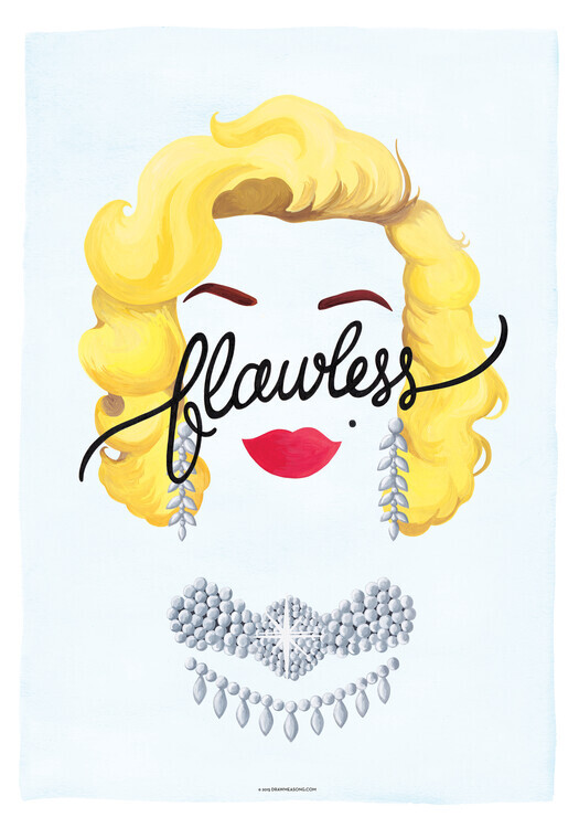 Nour Tohme Plakát, Obraz - Flawless Marilyn, Nour Tohme, 26.7 × 40 cm