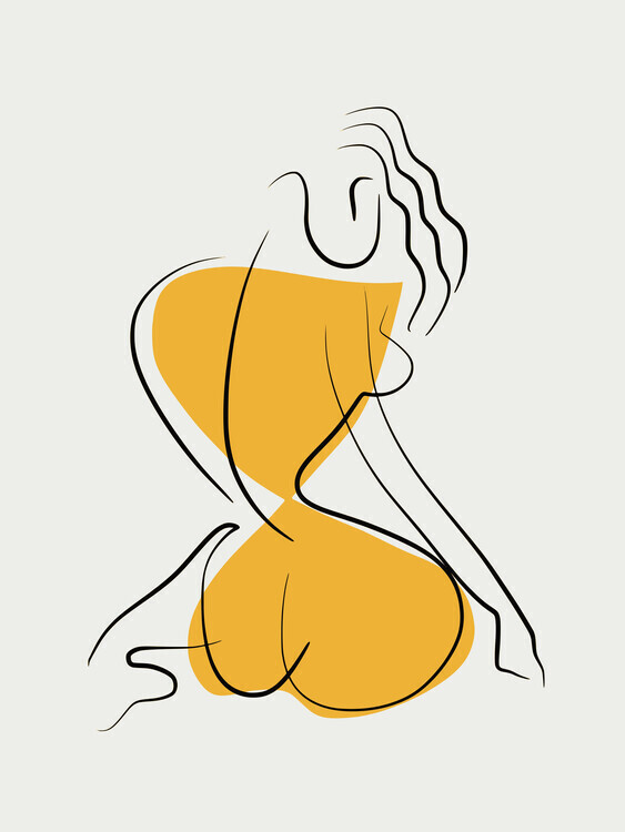 Little Dean Plakát, Obraz - Minimalist Line Art, Little Dean, 30 × 40 cm