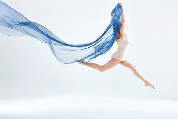 Plan Shoot / Imazins Plakát, Obraz - Blue Cloth and Motion, Plan Shoot / Imazins, 40 × 26.7 cm