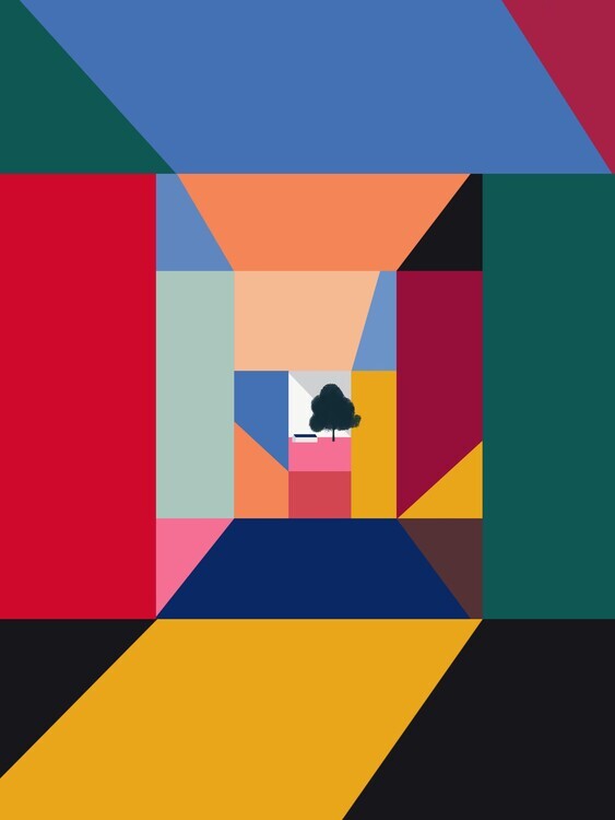 Little Dean Plakát, Obraz - Landscape In a Box, Little Dean, 30 × 40 cm