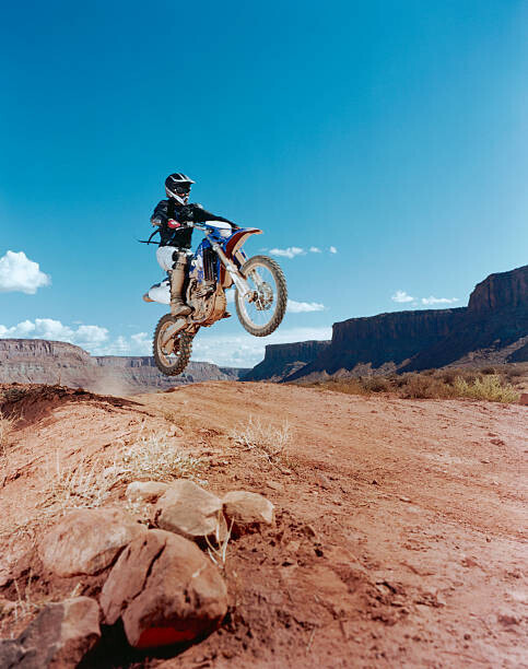 Johannes Kroemer Plakát, Obraz - Biker Jumping, Johannes Kroemer, 30 × 40 cm