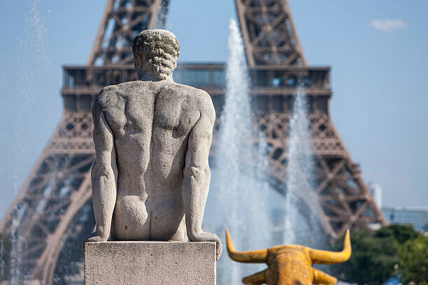 Neil Emmerson Plakát, Obraz - Eiffel Tower from Trocadero in Paris, France, Neil Emmerson, 40 × 26.7 cm