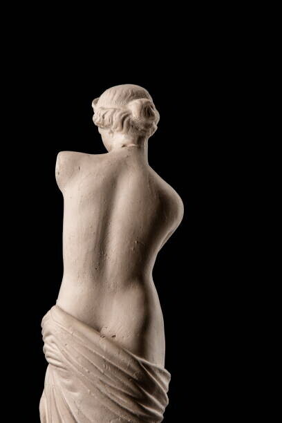 Kozlik_Mozlik Plakát, Obraz - gypsum plaster sculpture of Venus, Kozlik_Mozlik, 26.7 × 40 cm