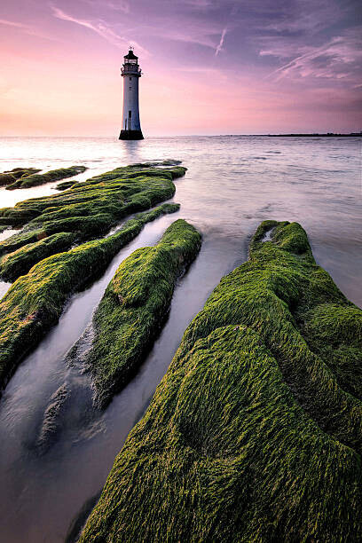 Paul Bullen Plakát, Obraz - Perch Rock lighthouse, Paul Bullen, 26.7 × 40 cm