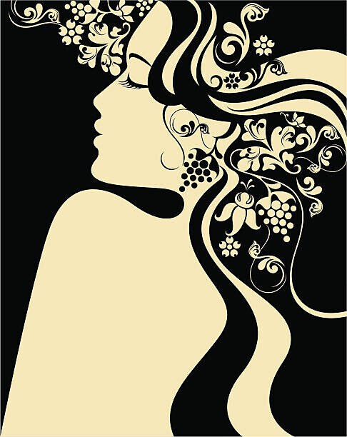 megamix Plakát, Obraz - Long hair beauty., megamix, 30 × 40 cm