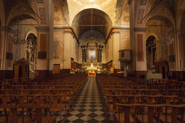 John Elk III Plakát, Obraz - Ajaccio Cathedral, nave, John Elk III, 40 × 26.7 cm