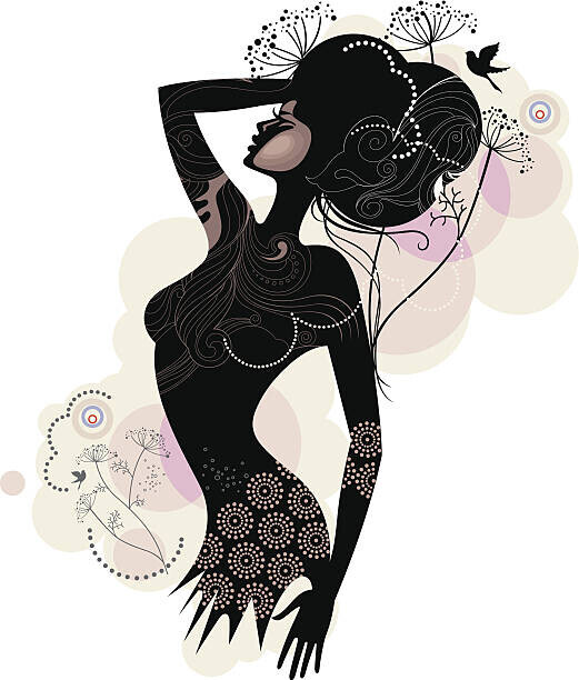 megamix Plakát, Obraz - Woman with dill., megamix, 34 × 40 cm