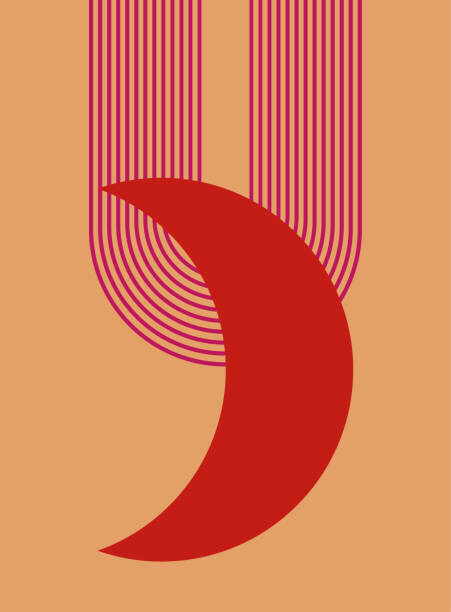 vanillamilk Plakát, Obraz - Abstract Minimalist Poster or Card. Boho, vanillamilk, 30 × 40 cm