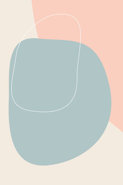 vanillamilk Plakát, Obraz - Abstract Minimalist Design Pattern background Template, vanillamilk, 26.7 × 40 cm