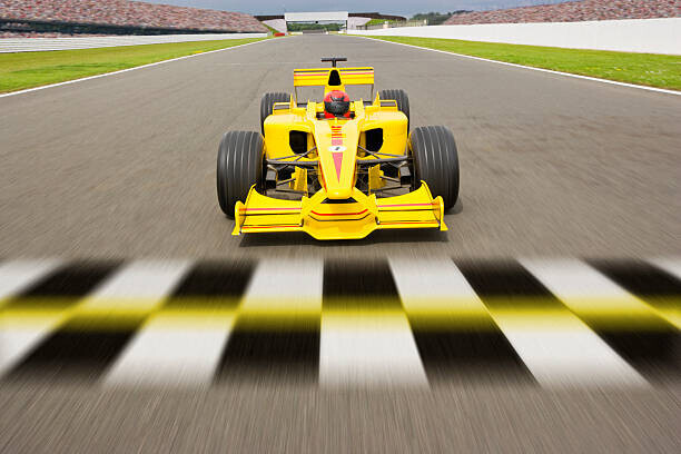 David Madison Plakát, Obraz - open-wheel single-seater racing car Racecar Crossing, David Madison, 40 × 26.7 cm
