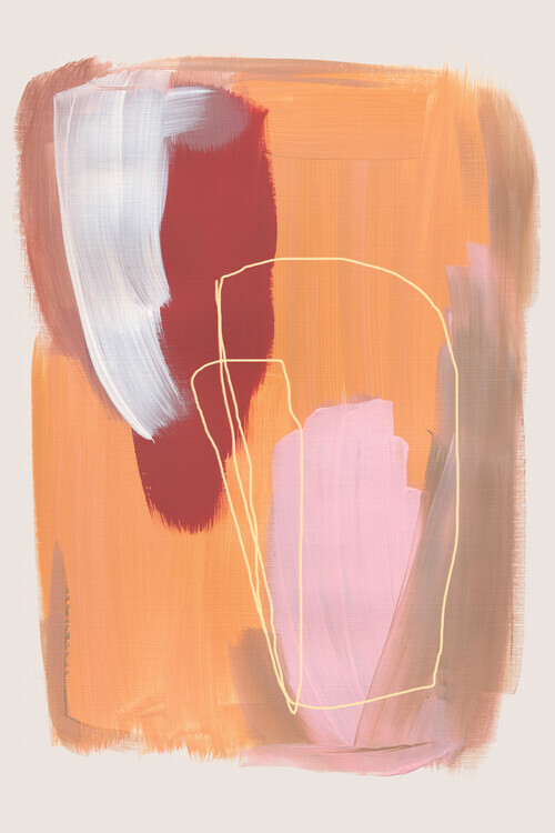 Mareike Bohmer Plakát, Obraz - Abstract Brush Strokes 125, Mareike Bohmer, 26.7 × 40 cm