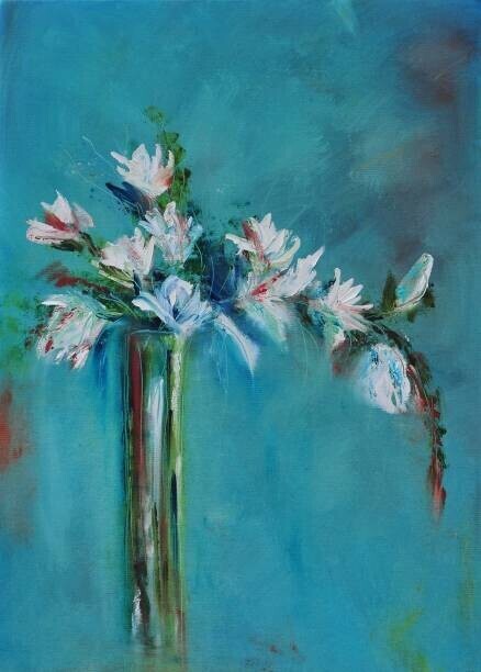 Daria Zaseda Plakát, Obraz - Abstract Still Life Contemporary Art Painting, Daria Zaseda, 30 × 40 cm