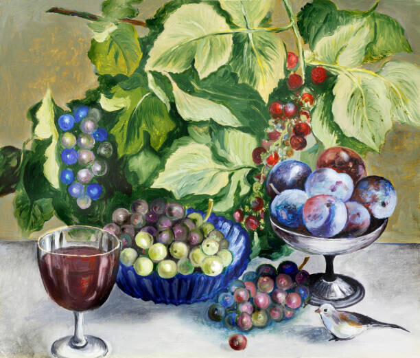 tenra Plakát, Obraz - Painting oil on paperboard 