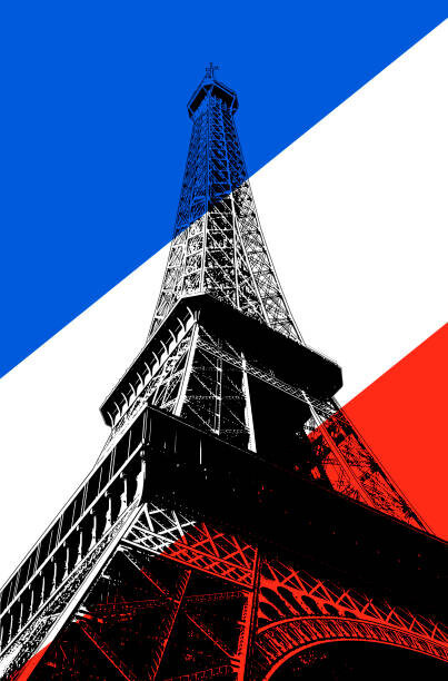 José Miguel Hernández Hernández Plakát, Obraz - Eiffel Tower Paris France Illustration, José Miguel Hernández Hernández, 26.7 × 40 cm