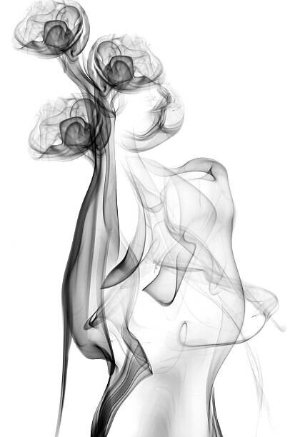 DimitarOmi Plakát, Obraz - black smoke isolated on white background, DimitarOmi, 26.7 × 40 cm
