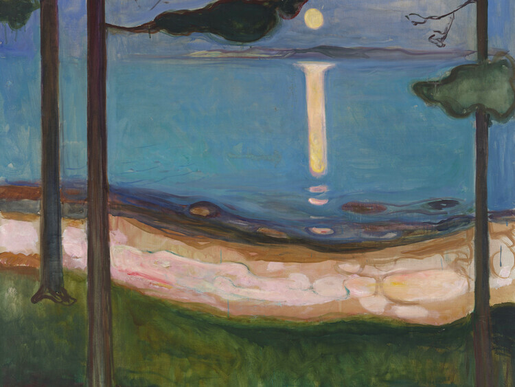 Edvard Munch Plakát, Obraz - Moonlight, Edvard Munch, 40 × 30 cm