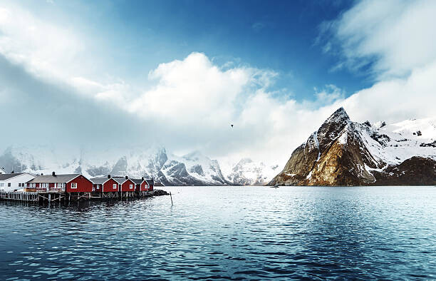 IakovKalinin Plakát, Obraz - spring sunset - Reine, Lofoten islands, Norway, IakovKalinin, 40 × 26.7 cm