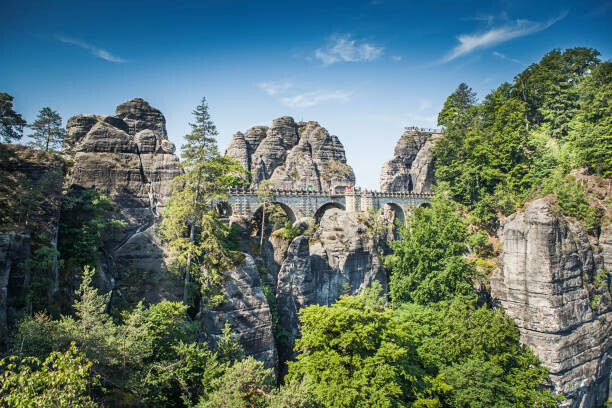 Radoslaw Maciejewski Plakát, Obraz - Bastei - a rock formation that, Radoslaw Maciejewski, 40 × 26.7 cm