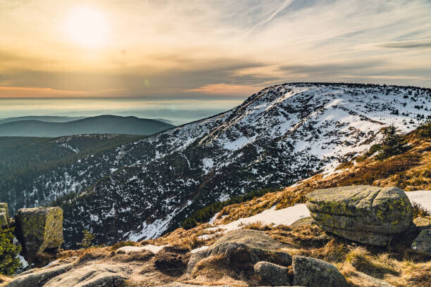 matdab23 / 500px Plakát, Obraz - Scenic view of snowcapped mountains against, matdab23 / 500px, 40 × 26.7 cm