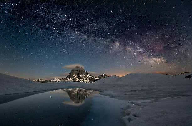 inigofotografia Plakát, Obraz - milky way over the mountains, inigofotografia, 40 × 26.7 cm