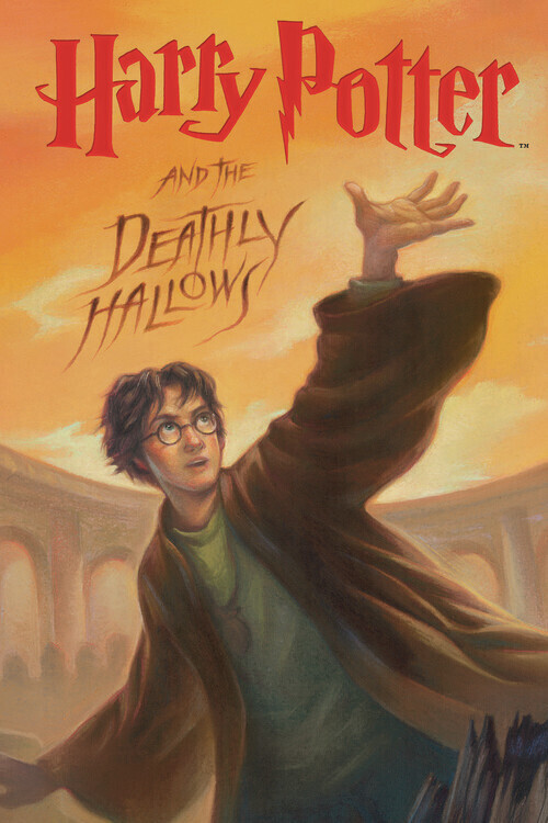 Europosters Plakát, Obraz - Harry Potter - Deathly Hallows book cover, 26.7 × 40 cm