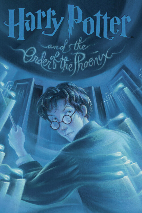 Europosters Plakát, Obraz - Harry Potter - Order of the Phoenix book cover, 26.7 × 40 cm