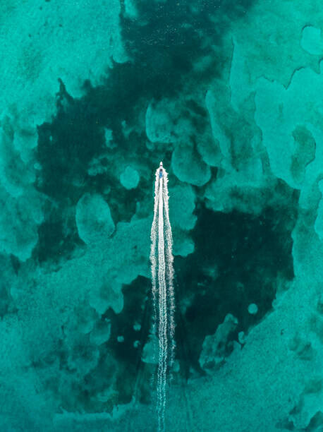 Abstract Aerial Art Plakát, Obraz - Drone image looking down on a, Abstract Aerial Art, 30 × 40 cm