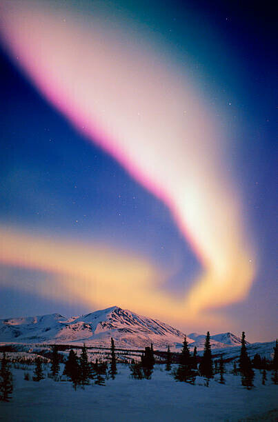 Johnny Johnson Plakát, Obraz - USA, Alaska, Alaskan Range, Aurora Borealis, Johnny Johnson, 26.7 × 40 cm