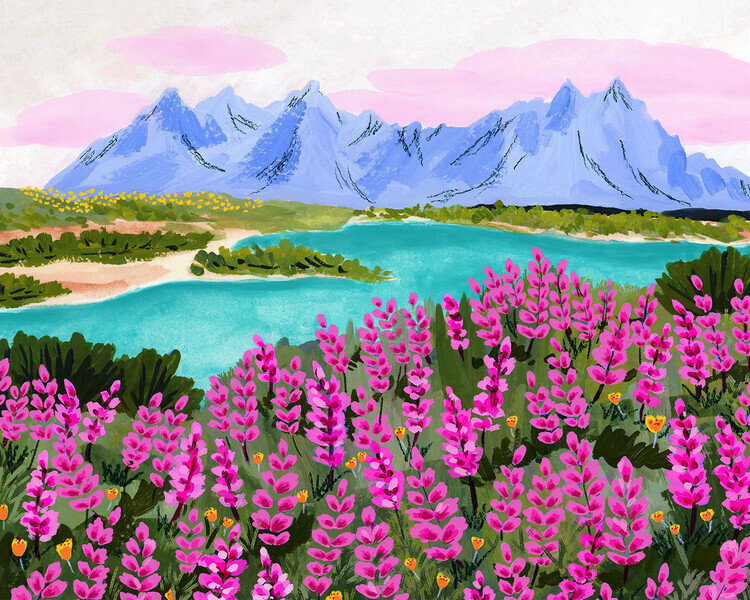 Sarah Gesek Plakát, Obraz - Vestrahorn, Sarah Gesek, 40 × 30 cm