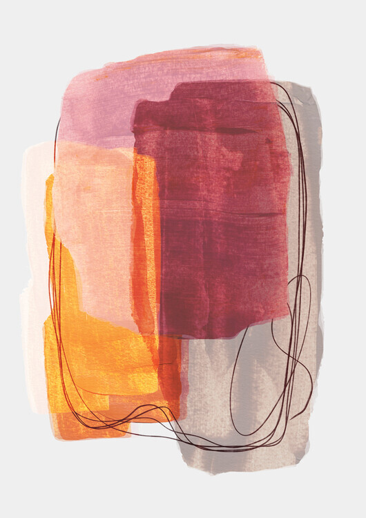 Mareike Böhmer Plakát, Obraz - Abstract Brush 2, Mareike Böhmer, 30 × 40 cm
