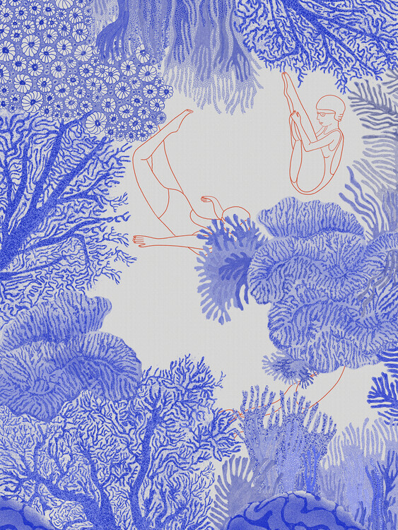 Jota de jai Plakát, Obraz - Underwater, Jota de jai, 30 × 40 cm