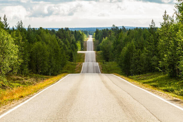 Marc Espolet Copyright Plakát, Obraz - Seesaw road in Finland, Marc Espolet Copyright, 40 × 26.7 cm