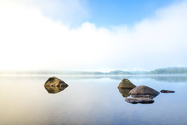Ysign Plakát, Obraz - Early and harmonious morning with fog, Ysign, 40 × 26.7 cm