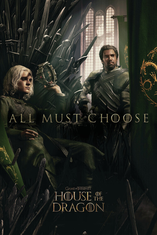 Europosters Plakát, Obraz - House of the Dragon - Ser Criston Cole and Aegon, 26.7 × 40 cm