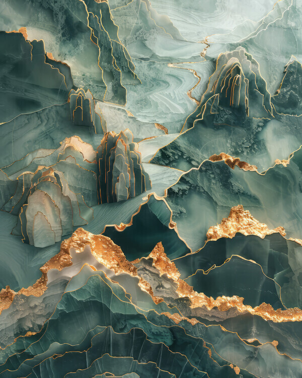 Bilge Paksoylu Plakát, Obraz - Mountains 22, Bilge Paksoylu, 30 × 40 cm