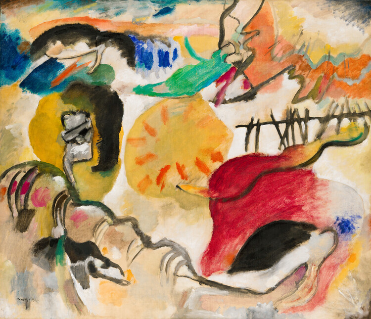 Wassily Kandinsky Plakát, Obraz - The Garden of Love, Wassily Kandinsky, 40 × 34.4 cm