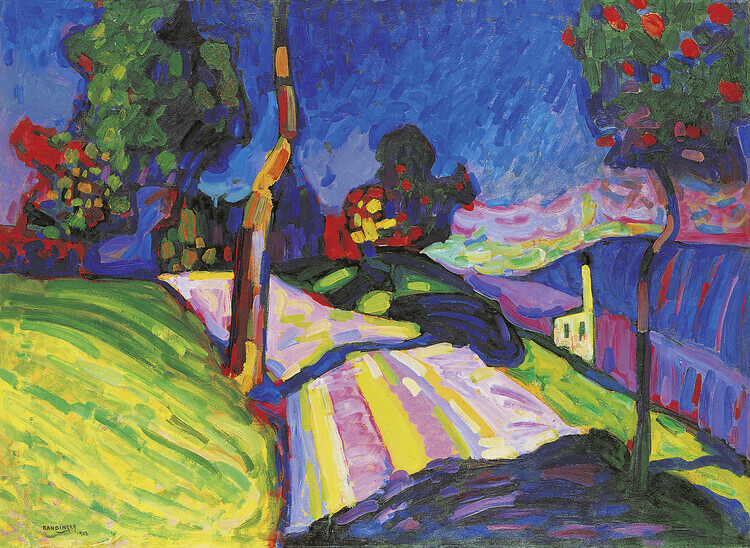 Wassily Kandinsky Plakát, Obraz - Murnau Kohlgruberstrasse, Wassily Kandinsky, 40 × 30 cm