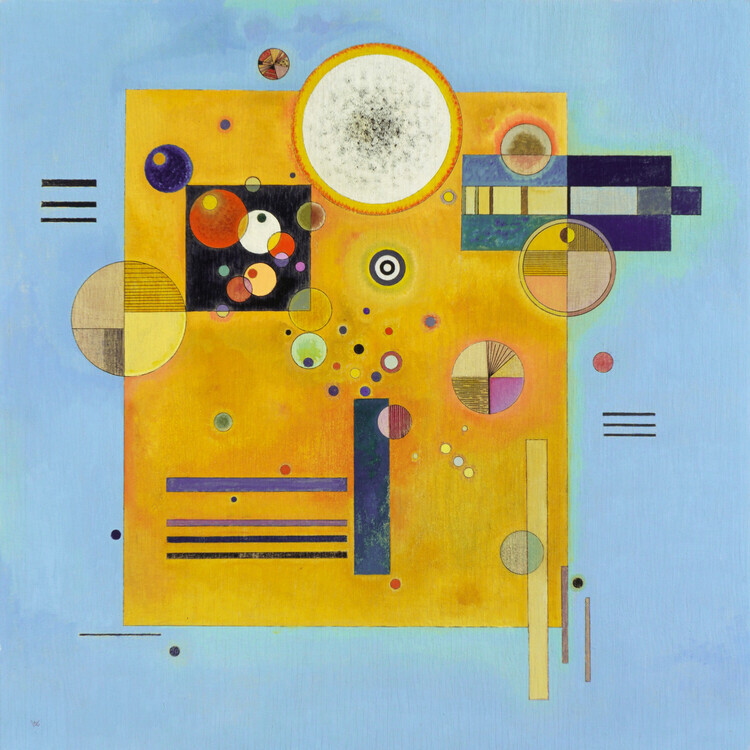 Wassily Kandinsky Plakát, Obraz - Soft Pressure (1931), Wassily Kandinsky, 40 × 40 cm