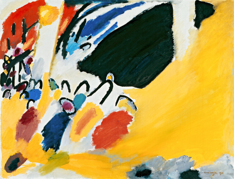 Wassily Kandinsky Plakát, Obraz - Impression III (Concert), Wassily Kandinsky, 40 × 30 cm