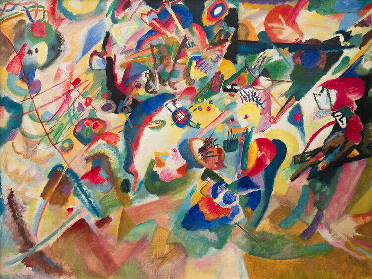 Wassily Kandinsky Plakát, Obraz - Sketch 3 for composition VII, Wassily Kandinsky, 40 × 30 cm